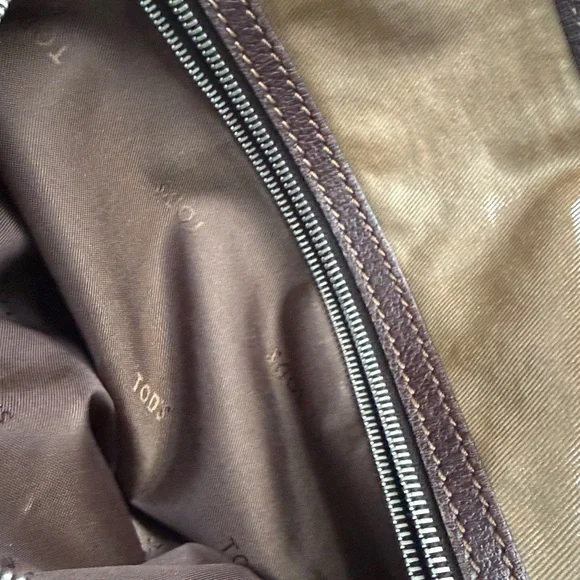 Tod's G-Line Easy Sacca Coated Canvas Tote Bag in Brown Bronze - Picture 9 of 16